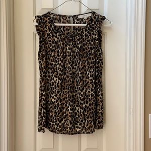 Loft leopard print top